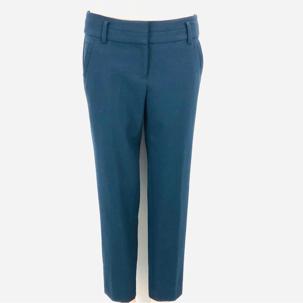 Loft Dark Turquoise Marisa Wool Pants - Picture 3 of 16